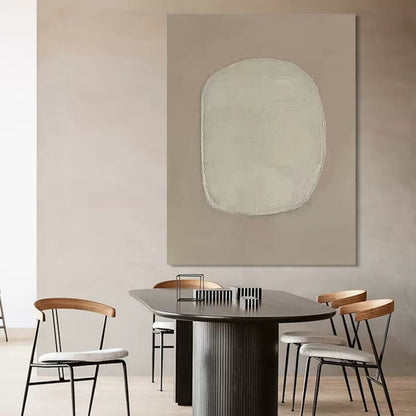 Minimalist Wabi-Sabi Oil Painting for Serene Home Decor
