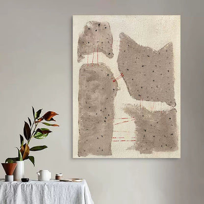 Abstract Wabi-Sabi Canvas Art for Elegant Home Decor and Modern Aesthetics