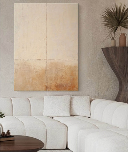 Contemporary Minimalist Oil Painting for Modern Home Decor