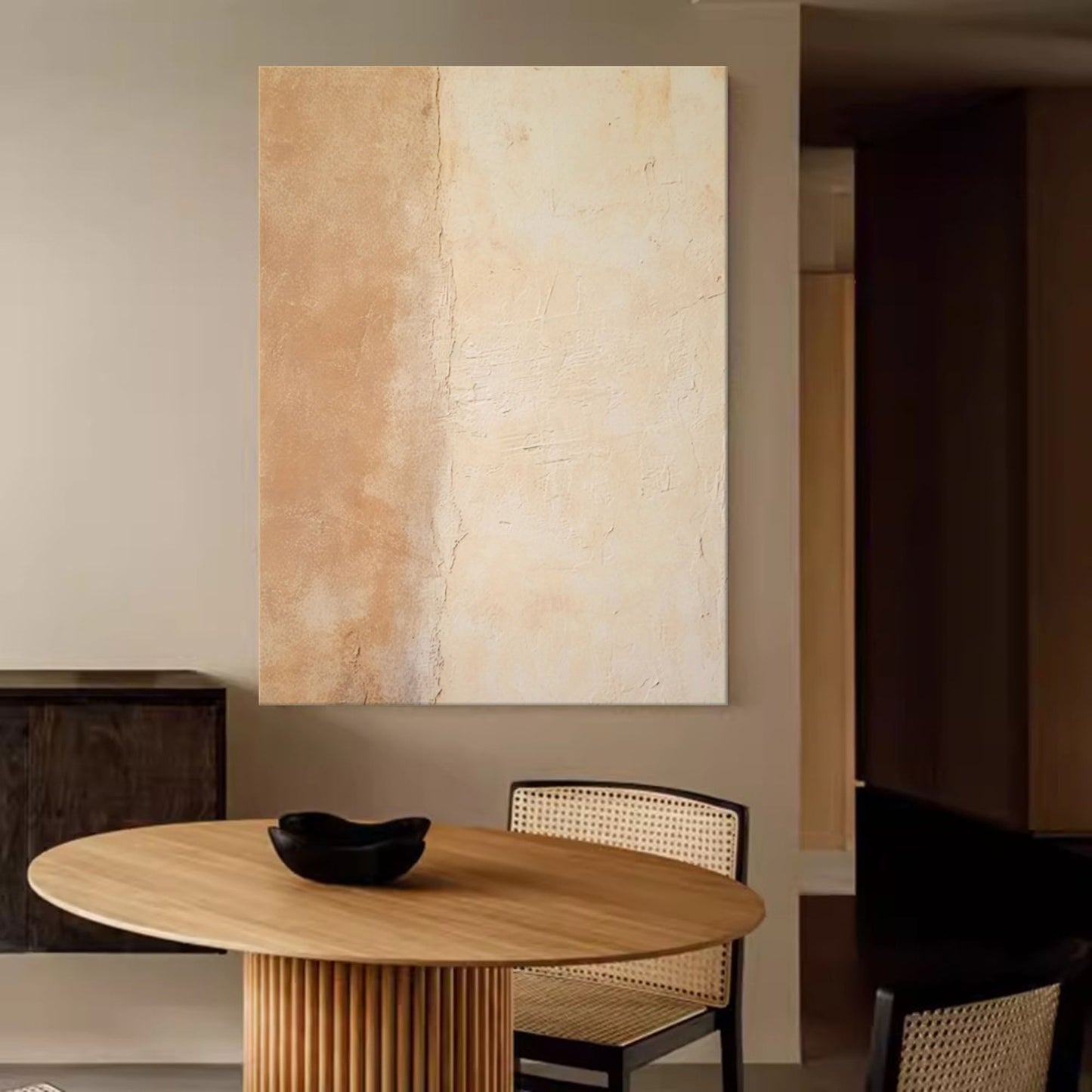 Elegant Minimalist Oil Painting for Modern Home Decor