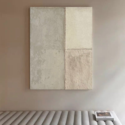 Contemporary Minimalist Geometric Oil Painting for Modern Home Decor