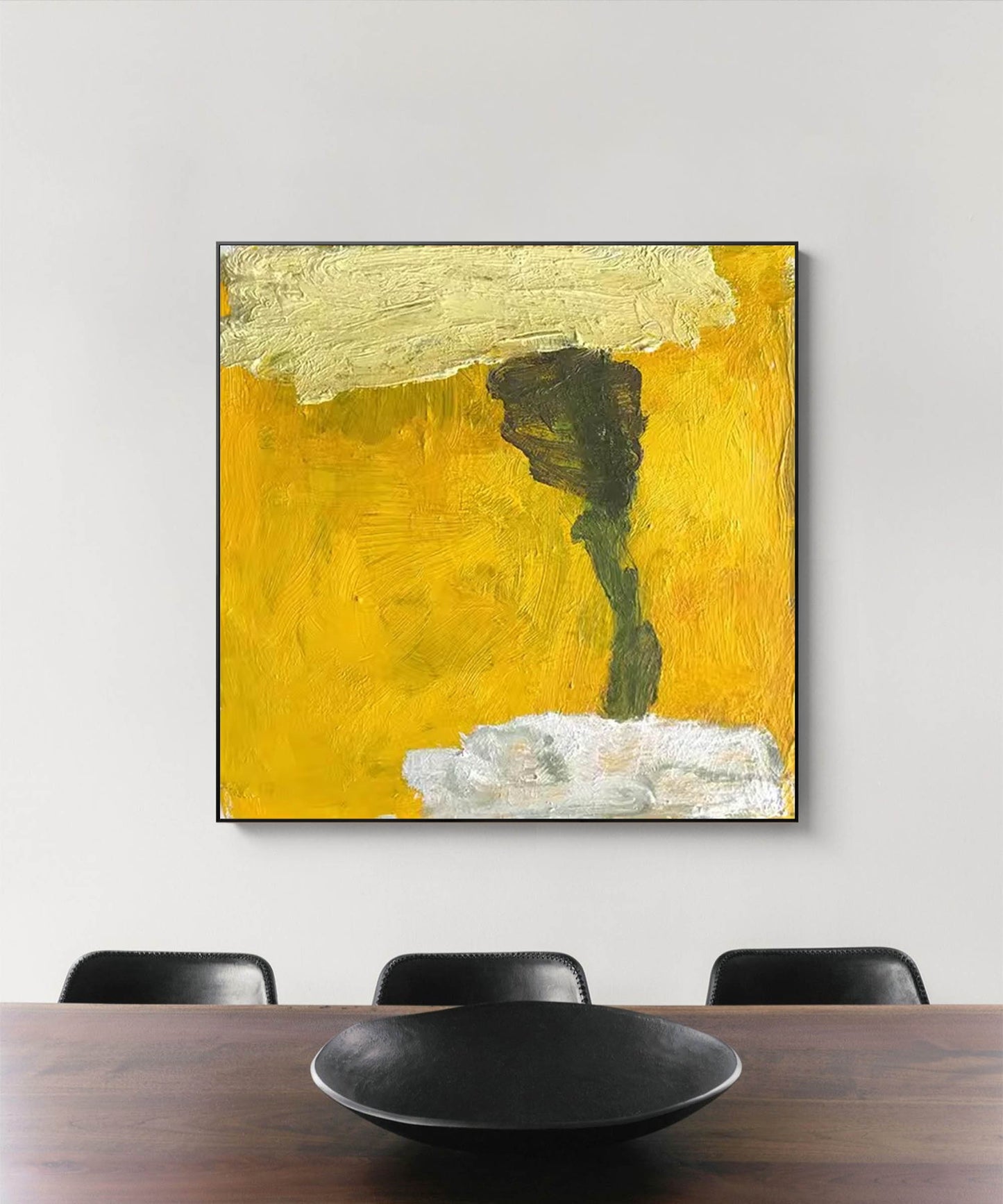 Vibrant Abstract Landscape Oil Painting on Canvas for Modern Home Decor