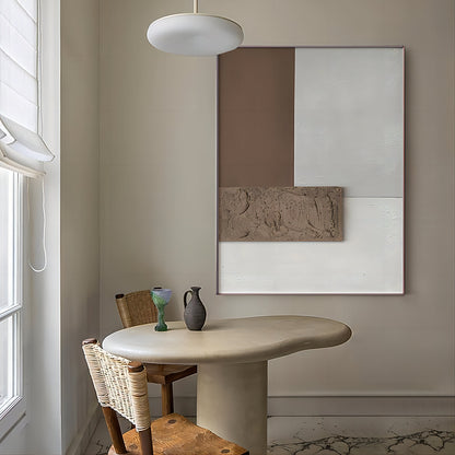 Abstract Geometric Oil Painting for Modern Home Decor