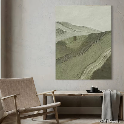 Abstract Landscape Oil Painting for Modern Home Decor