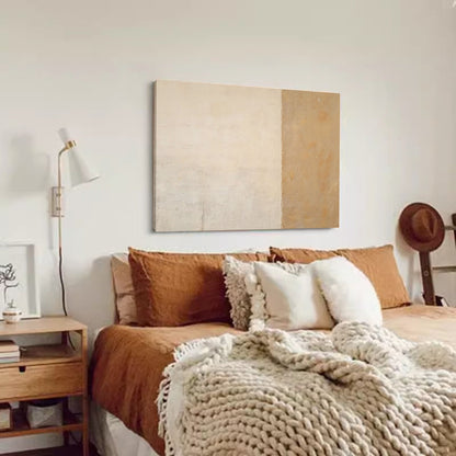Elegant Minimalist Oil Painting for Modern Home Decor and Art Enthusiasts