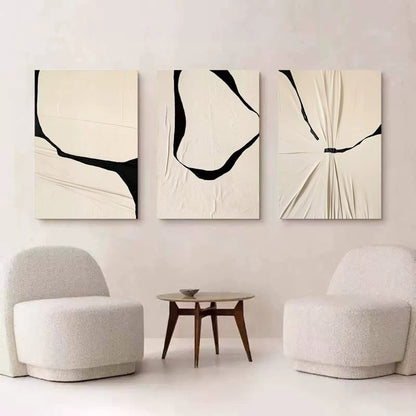 Contemporary Abstract Triptych Wall Art for Modern Home Decor