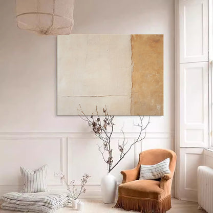 Contemporary Minimalist Oil Painting for Modern Home Decor