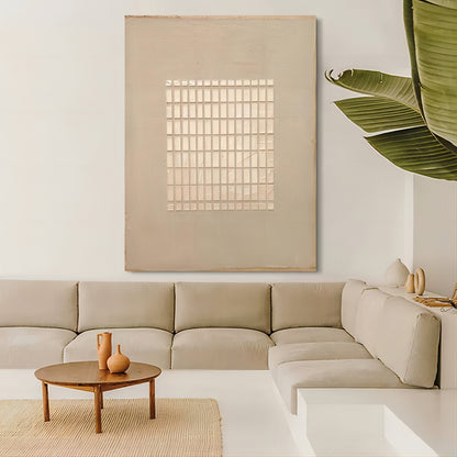 Minimalist Wabi-Sabi Wall Art | Serene Textured Oil Painting for Modern Decor