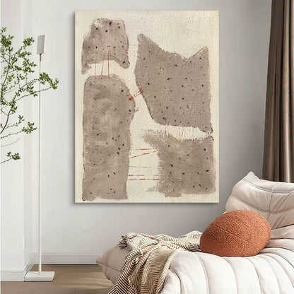 Abstract Wabi-Sabi Canvas Art for Elegant Home Decor and Modern Aesthetics