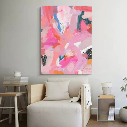 Vibrant Abstract Oil Painting for Modern Home Décor and Art Enthusiasts