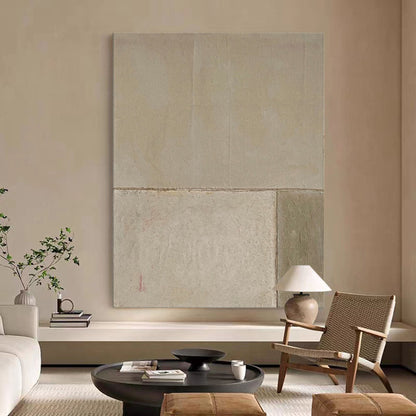 Contemporary Minimalist Geometric Oil Painting for Modern Home Decor