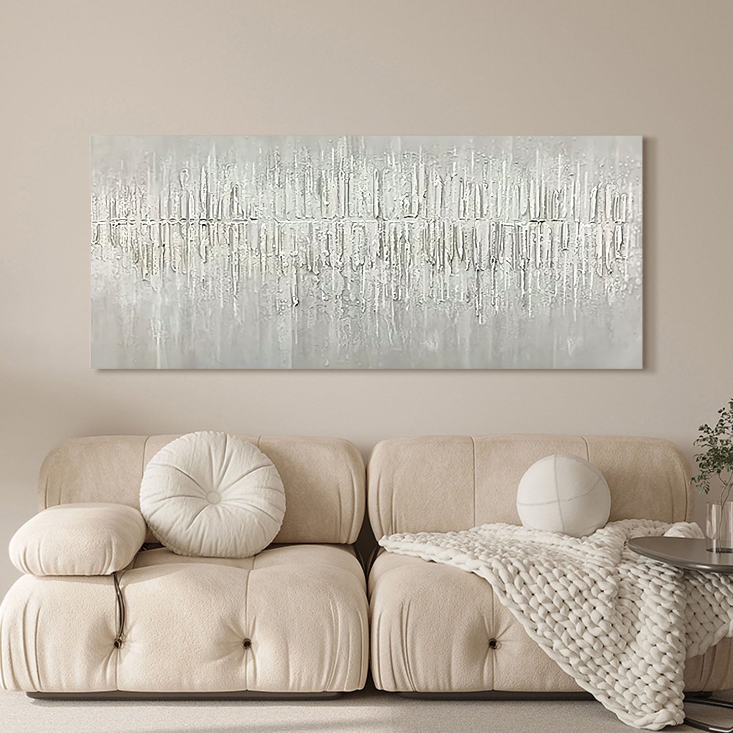 Texture-Driven Abstract Oil Painting for Modern Wall Decor