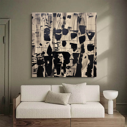 Modern Minimalist Abstract Oil Painting for Contemporary Home Decor