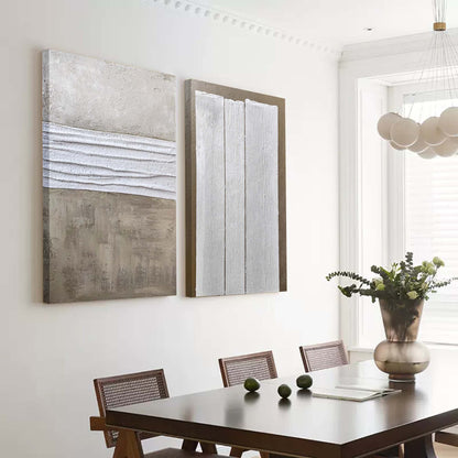 Elegant Minimalist Abstract Oil Painting for Modern Home Decor