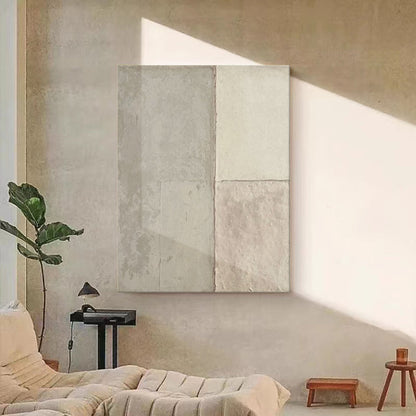 Contemporary Minimalist Geometric Oil Painting for Modern Home Decor