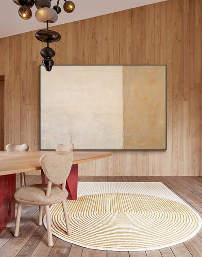 Elegant Minimalist Oil Painting for Modern Home Decor and Art Enthusiasts