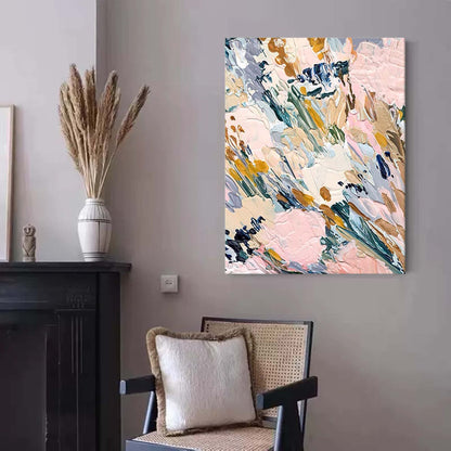 Vibrant Abstract Oil Painting for Modern Home Decor and Art Lovers