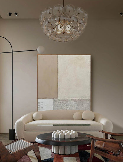 Modern Minimalist Geometric Oil Painting for Contemporary Home Decor