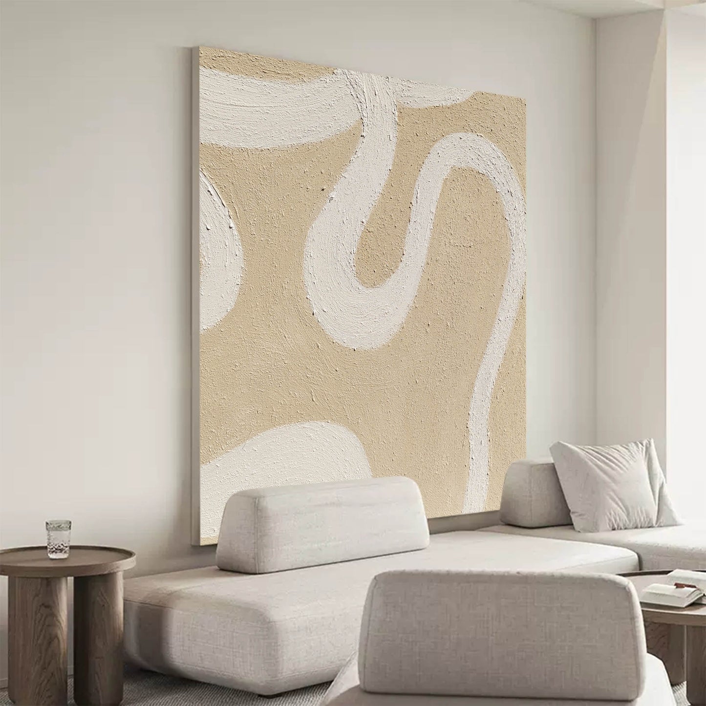 Elegant Minimalist Line Art Painting for Modern Home Decor