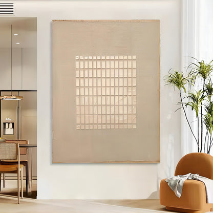 Minimalist Wabi-Sabi Wall Art | Serene Textured Oil Painting for Modern Decor