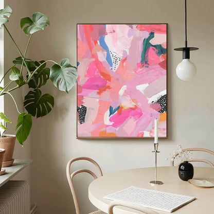 Vibrant Abstract Oil Painting for Modern Home Décor and Art Enthusiasts