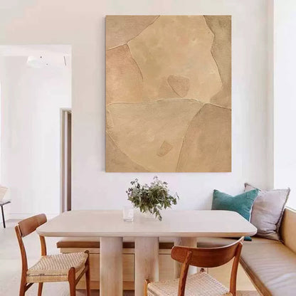 Serene Minimalist Abstract Oil Painting for Modern Home Decor