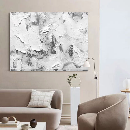 Textured Minimalist Oil Painting for Modern Wabi-Sabi Home Decor