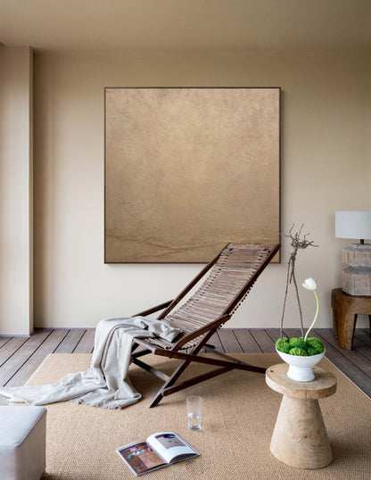 Elegant Minimalist Abstract Oil Painting for Modern Home Decor