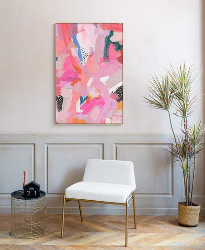 Vibrant Abstract Oil Painting for Modern Home Décor and Art Enthusiasts