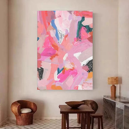 Vibrant Abstract Oil Painting for Modern Home Décor and Art Enthusiasts