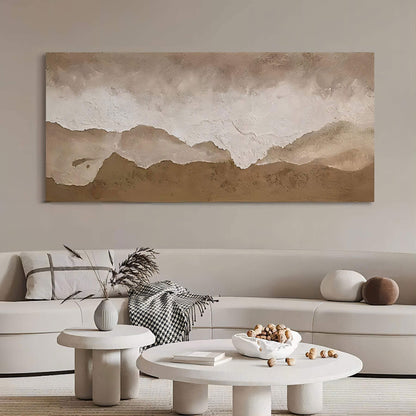 Tranquil Sandy Dunes Landscape Oil Painting for Serene Home Decor