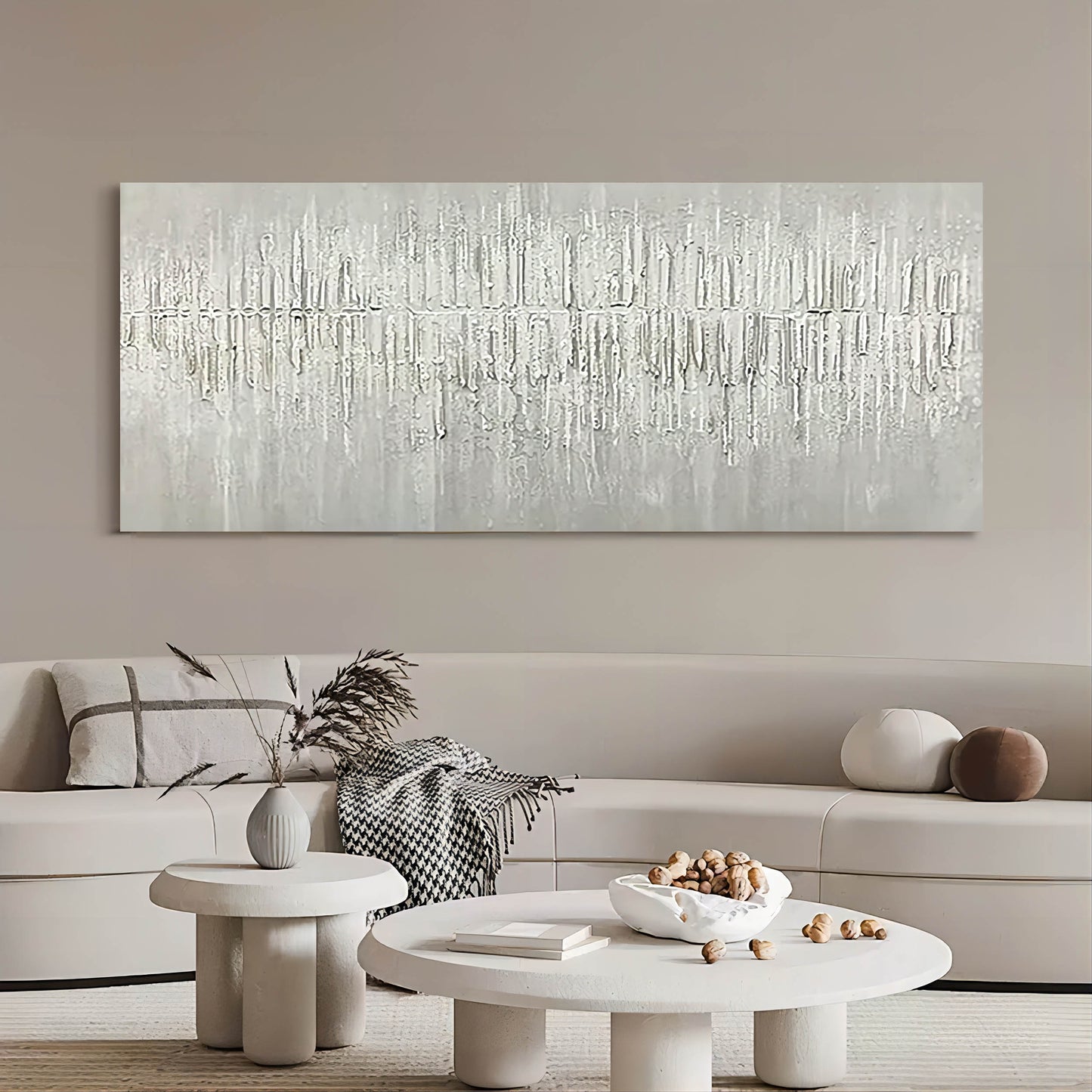 Texture-Driven Abstract Oil Painting for Modern Wall Decor