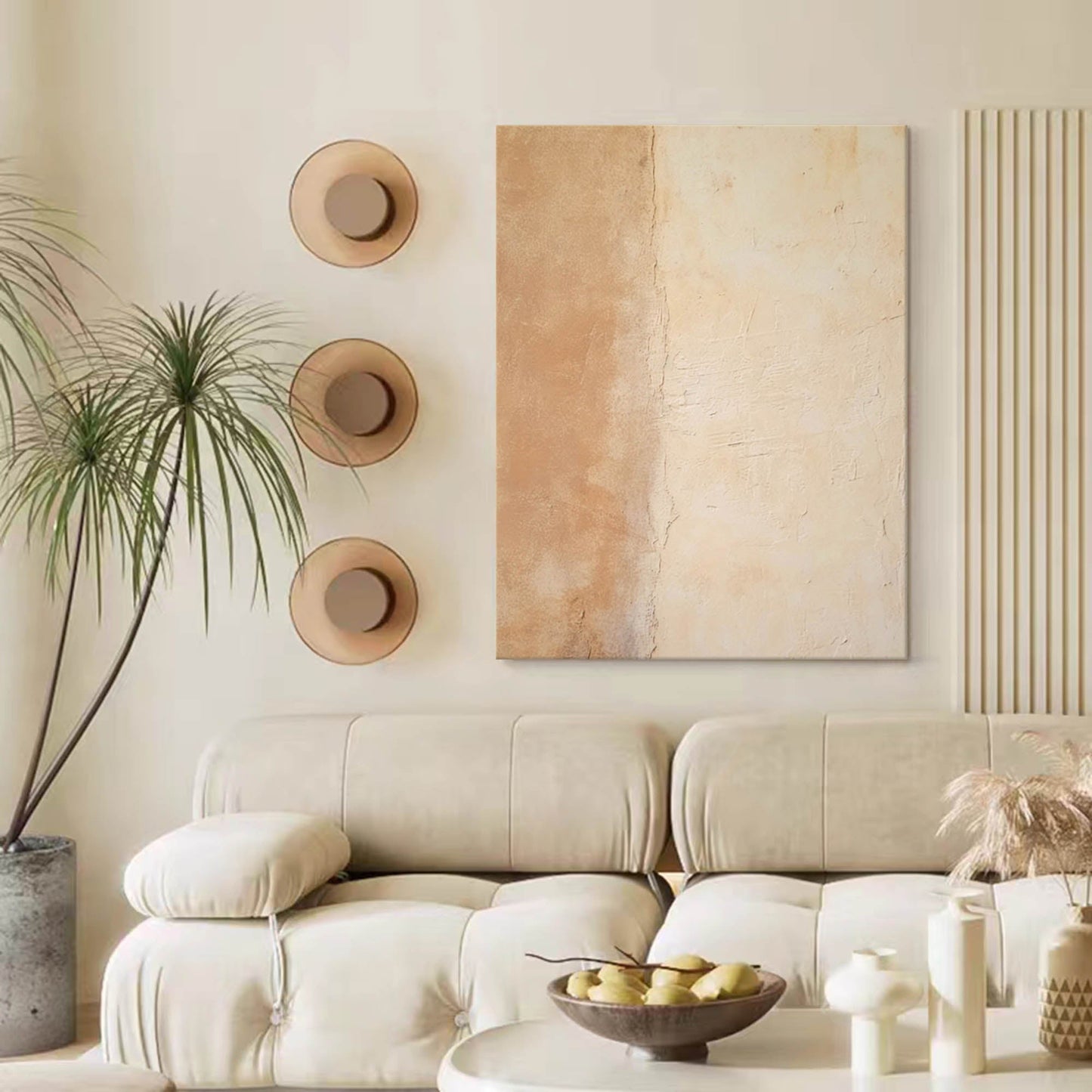 Elegant Minimalist Oil Painting for Modern Home Decor