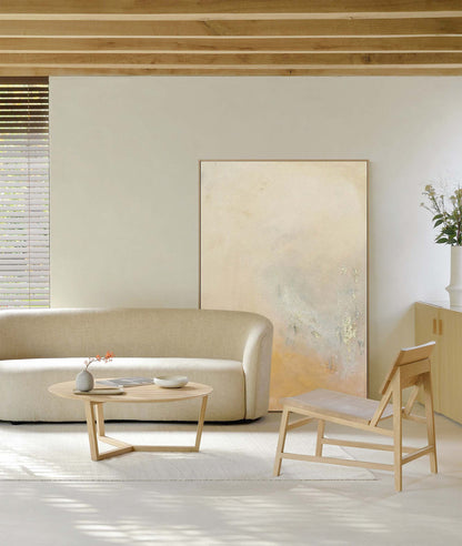 Serene Abstract Oil Painting for Home Decor – Minimalist Wall Art
