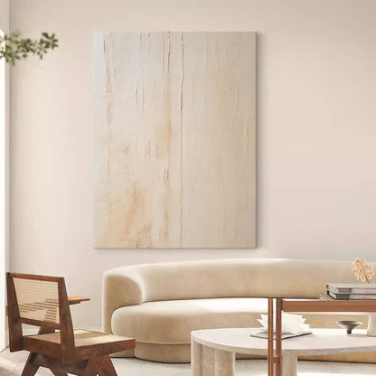 Elegant Textured Minimalist Oil Painting for Modern Home Decor