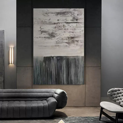 Minimalist Abstract Oil Painting for Modern Home Decor