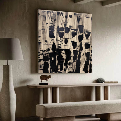 Modern Minimalist Abstract Oil Painting for Contemporary Home Decor