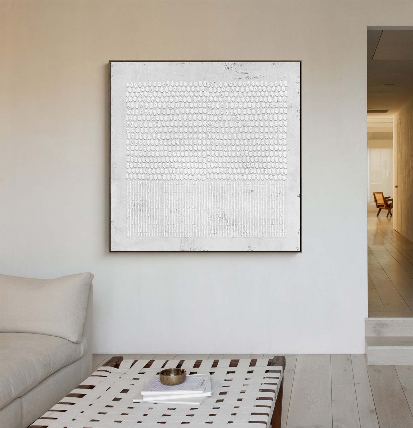 Elegant Minimalist Abstract Oil Painting for Modern Home D√©cor