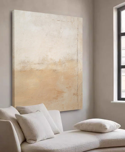 Serene Minimalist Oil Painting for Modern Home Decor and Tranquil Spaces