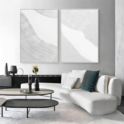 Contemporary Abstract Art Duo for Modern Home Decor