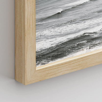 Coastal Serenity: Framed Ocean Beach Wall Art Set for Nautical Home Decor