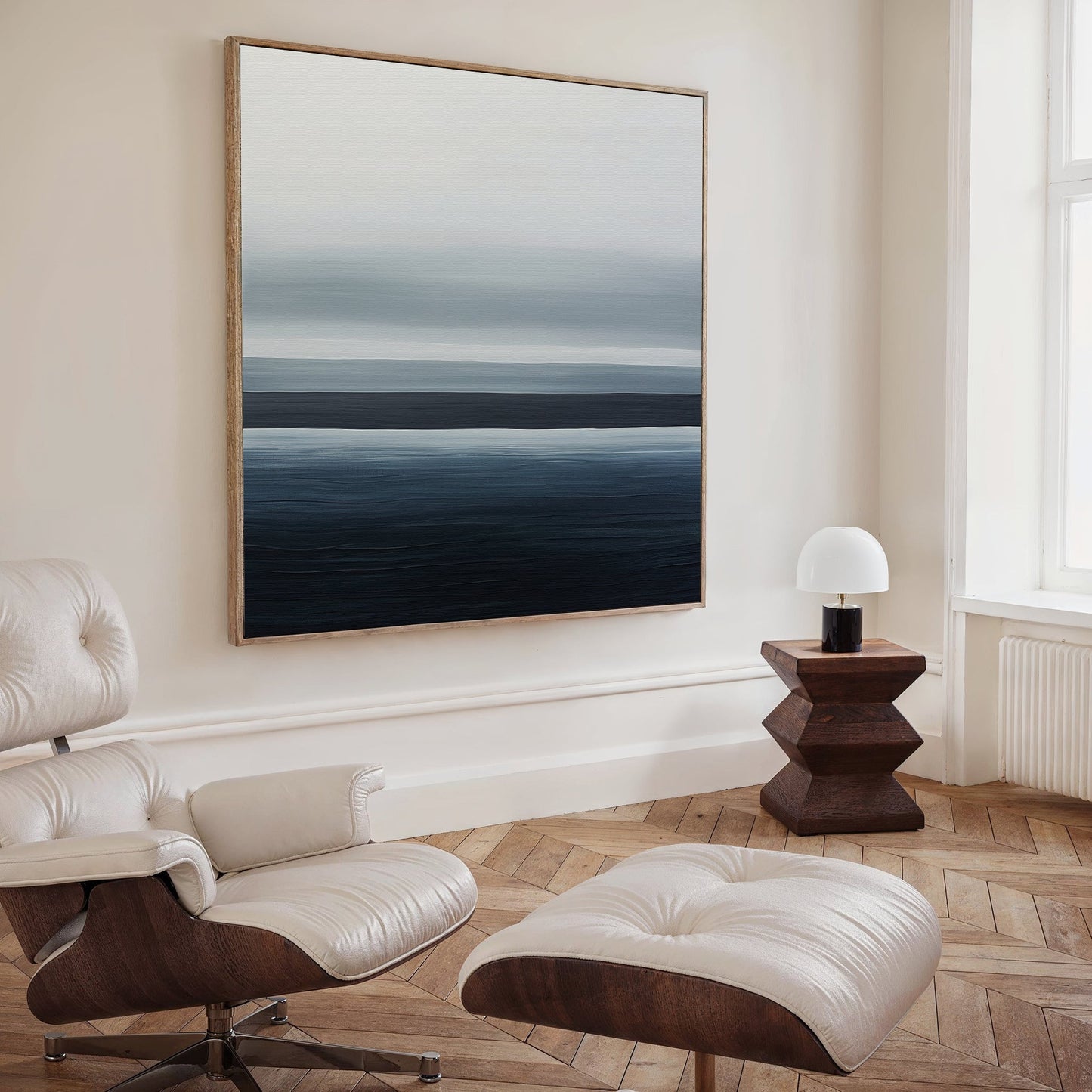 Sublime Oceanic Abstract Oil Painting for Contemporary Home Decor