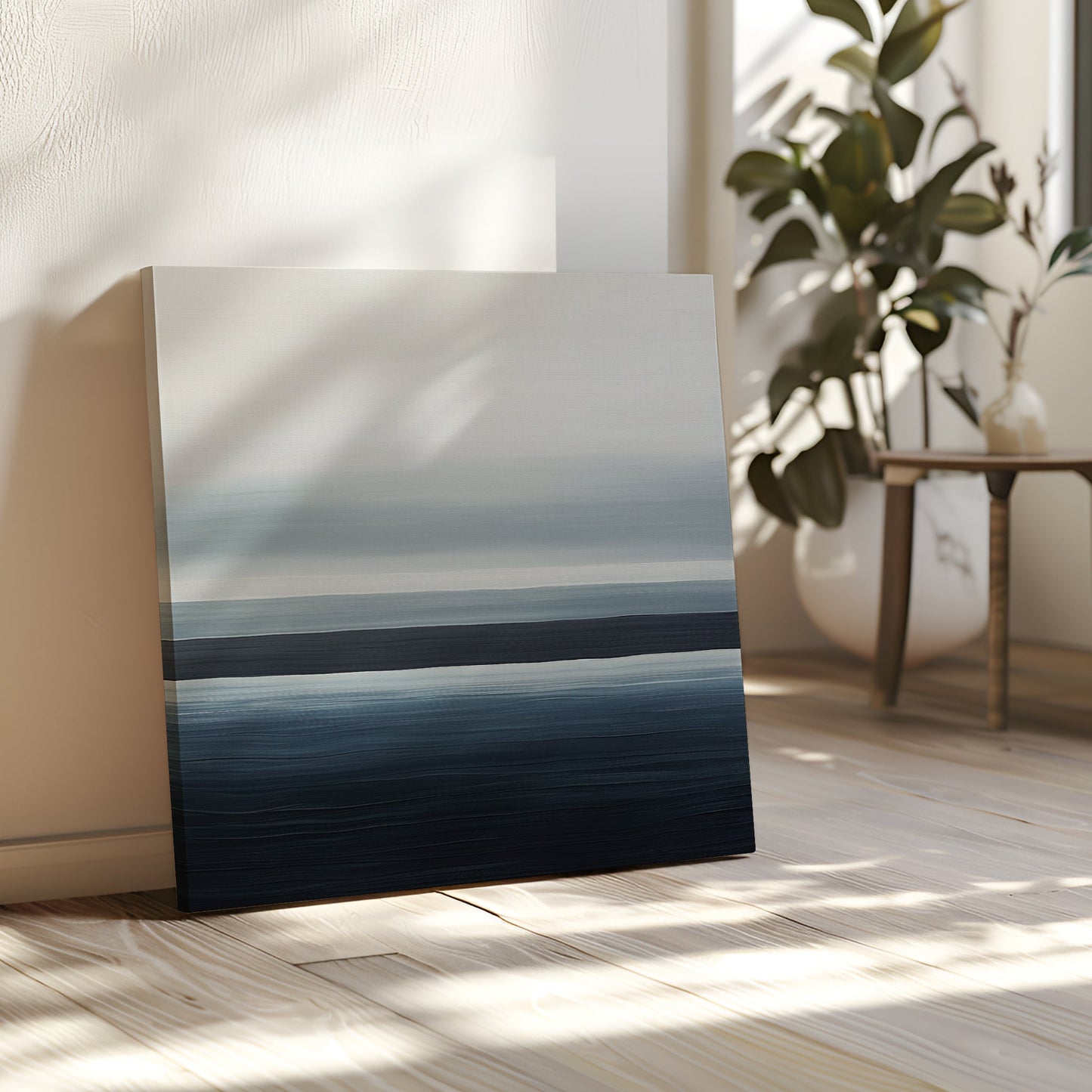 Sublime Oceanic Abstract Oil Painting for Contemporary Home Decor