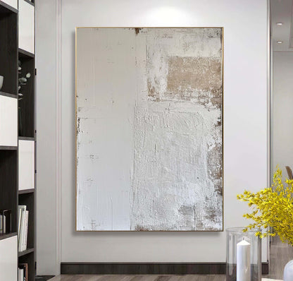 Elegant Minimalist Abstract Oil Painting for Modern Home Décor