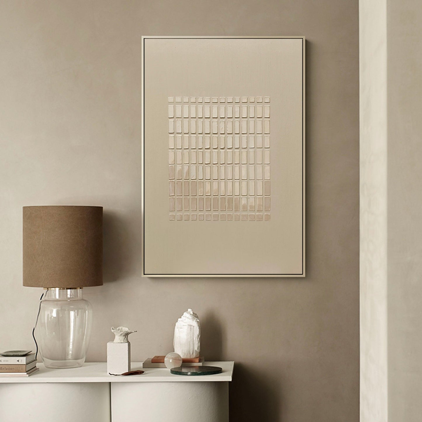 Elegant Minimalist Abstract Oil Painting for Modern Home Decor