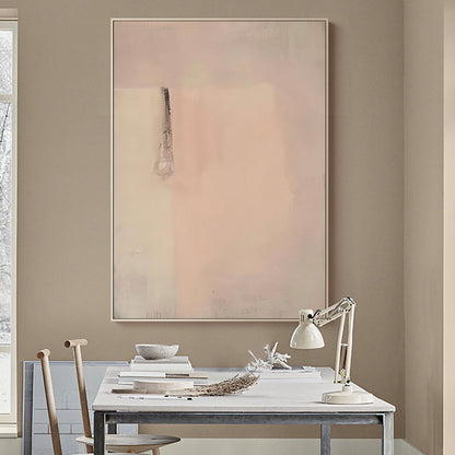 Serene Minimalist Abstract Oil Painting for Modern Home Decor