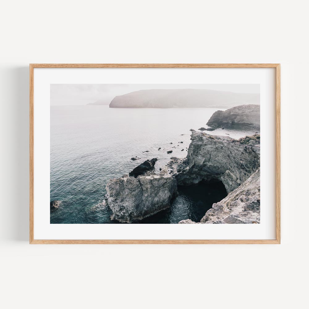 Serene Coastal Landscape Oil Painting for Tranquil Home Decor