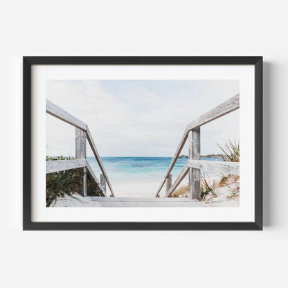 Tropical Seascape: Vibrant Oil Painting of Parakeet Bay’s Tranquil Waters and Shoreline