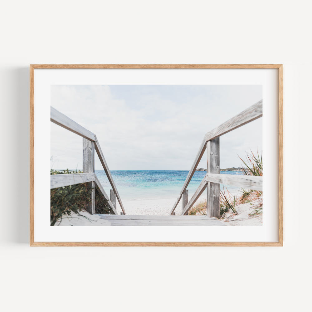 Tropical Seascape: Vibrant Oil Painting of Parakeet Bay’s Tranquil Waters and Shoreline