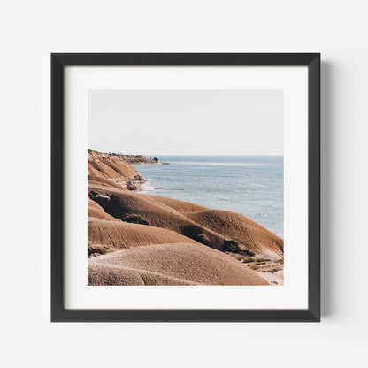 Coastal Serenity: Beautiful Oil Painting of Port Willunga Beach Landscape